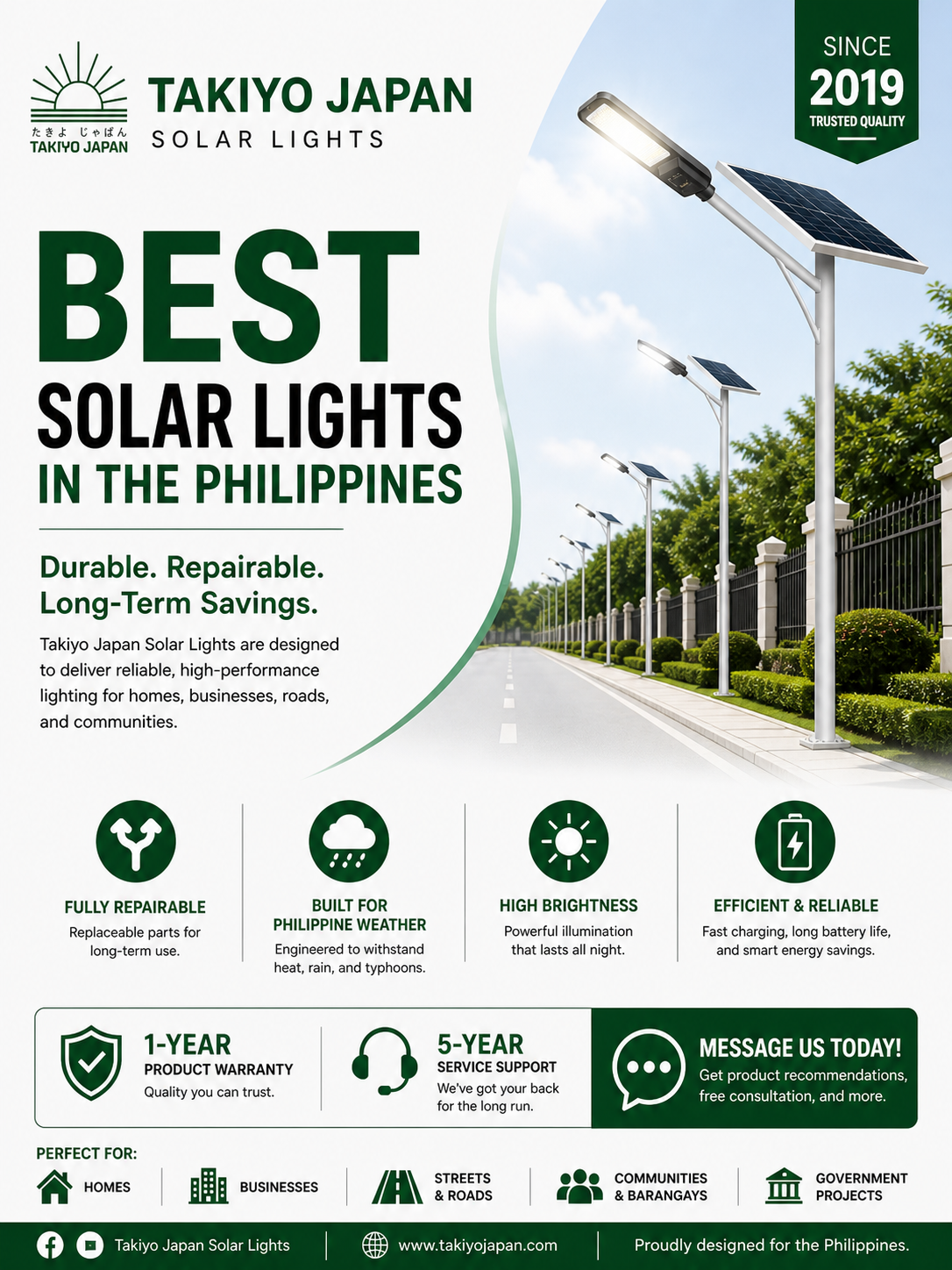 Takiyo Japan: The Best Brand of Solar Lights in the Philippines