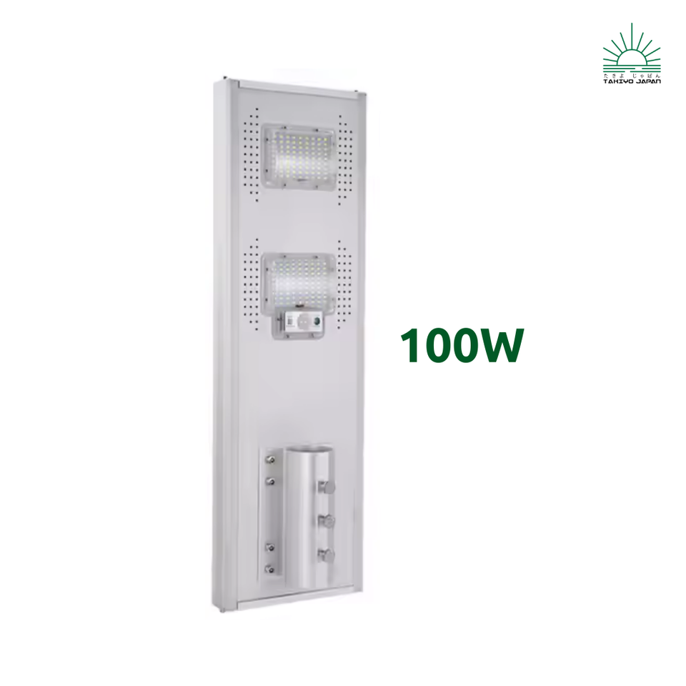 Hikaru 100W 200W 300W 400W 600W Integrated Solar Street Lights - takiyo japan solarlights
