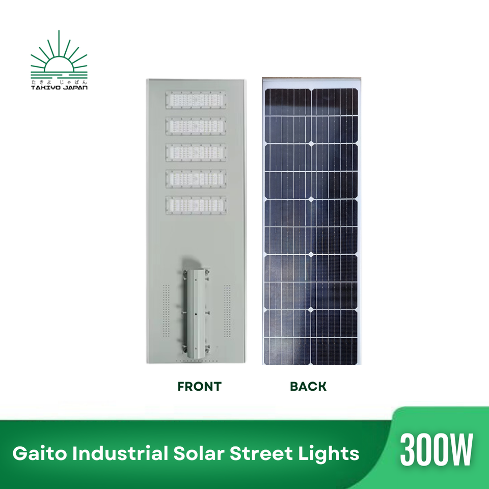 Gaito 300W 500W Industrial Solar Street Lights - takiyo japan solarlights