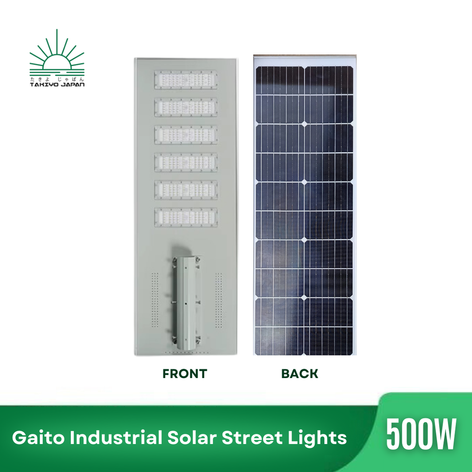 Gaito 300W 500W Industrial Solar Street Lights - takiyo japan solarlights