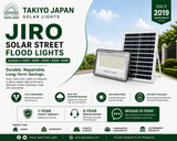 Jiro Repairable Solar Flood Lights with LiFePO4 Battery | Takiyo Japan