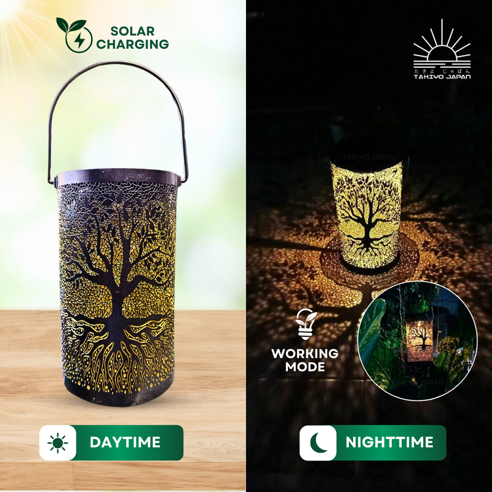 TAKIYO JAPAN™ Indoor Outdoor Solar Lanterns - takiyo japan solarlights
