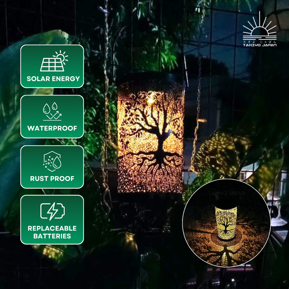TAKIYO JAPAN™ Indoor Outdoor Solar Lanterns - takiyo japan solarlights