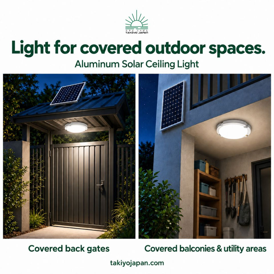 Maru Aluminum Solar Ceiling Light