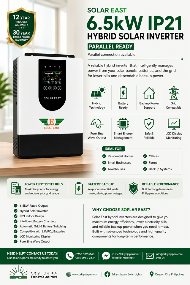Solar East IP21 Hybrid Solar Inverter