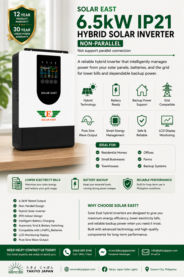 Solar East IP21 Hybrid Solar Inverter