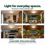 Maru Aluminum Solar Ceiling Light