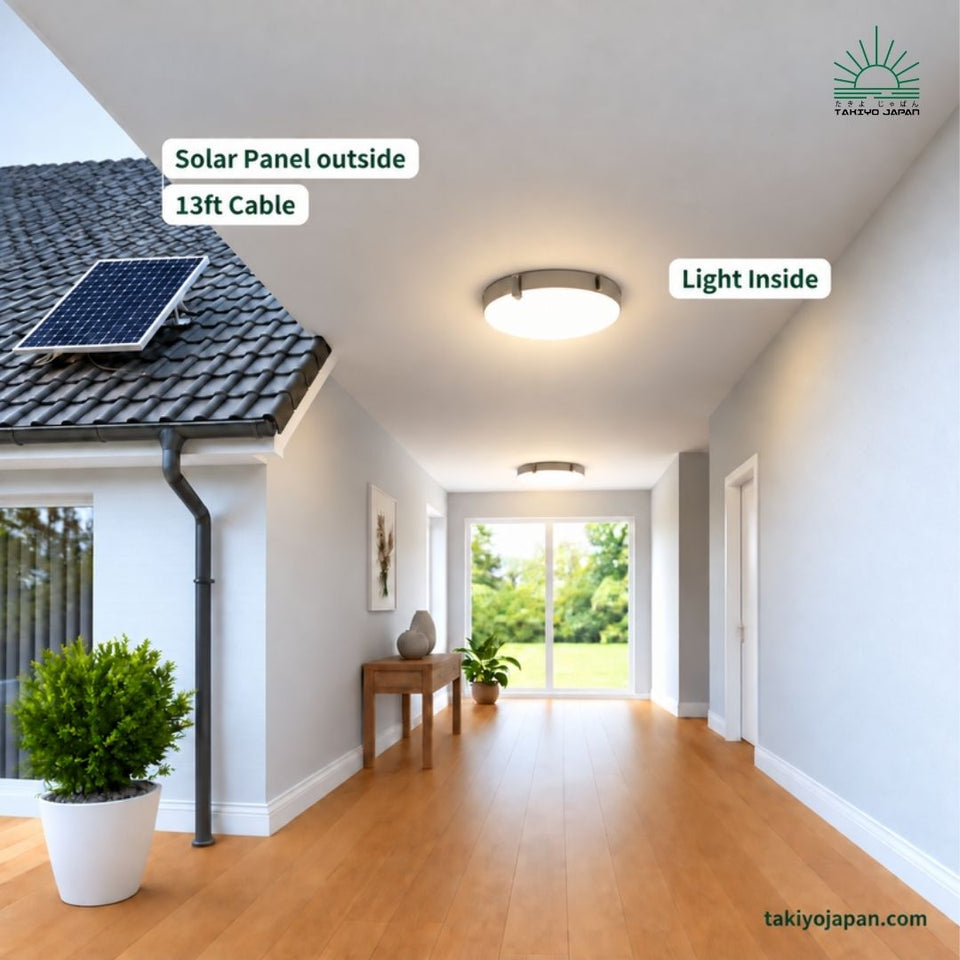 Maru Aluminum Solar Ceiling Light