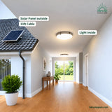 Maru Aluminum Solar Ceiling Light