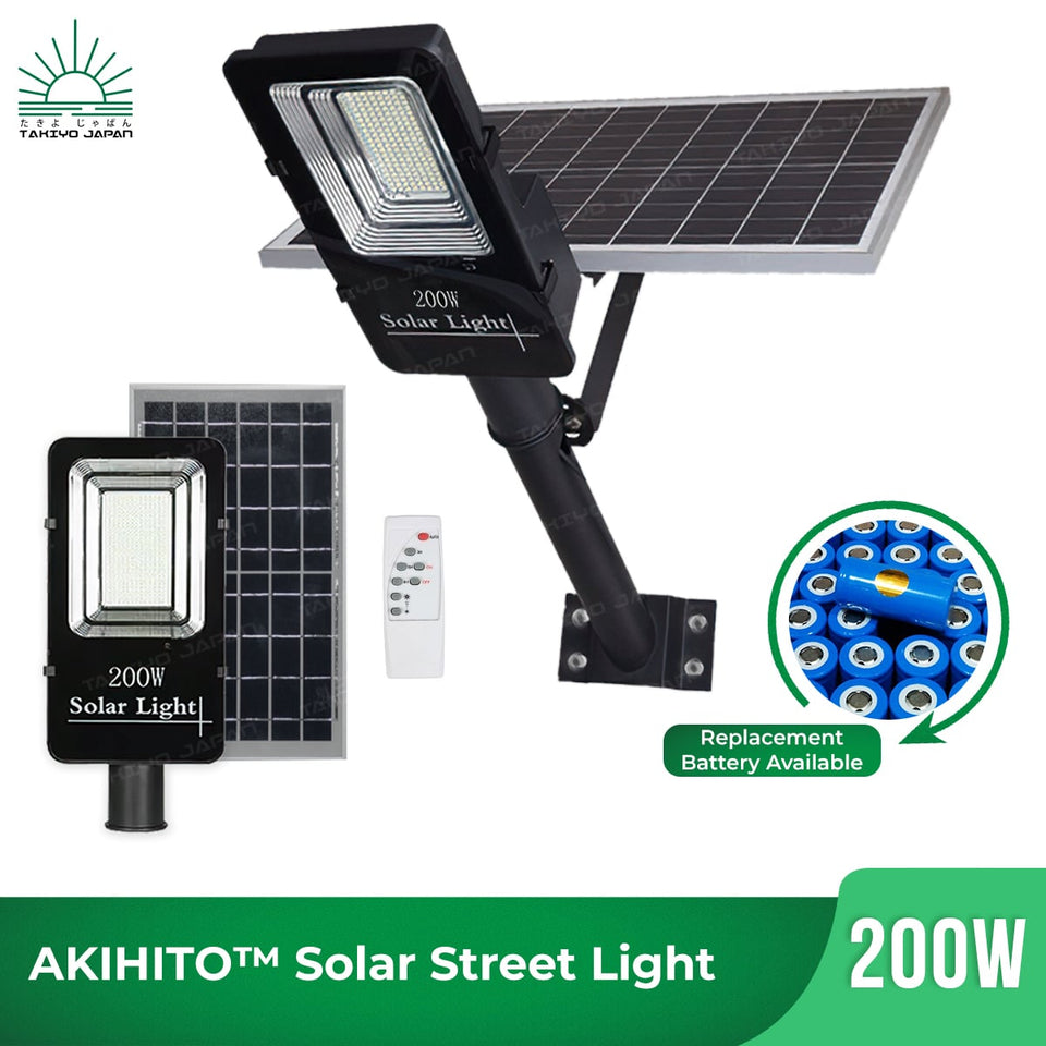 TAKIYO JAPAN™ AKIHITO (100W, 150W & 200W) Solar Street Light