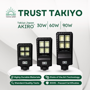 TAKIYO JAPAN™ AKIRO (30W, 60W & 90W) Solar Street Light