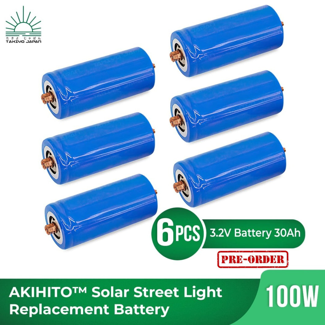 [PRE-ORDER] TAKIYO JAPAN™ AKIHITO Solar Street Light Battery Replacement (100W, 150W & 200W) - takiyo japan solarlights