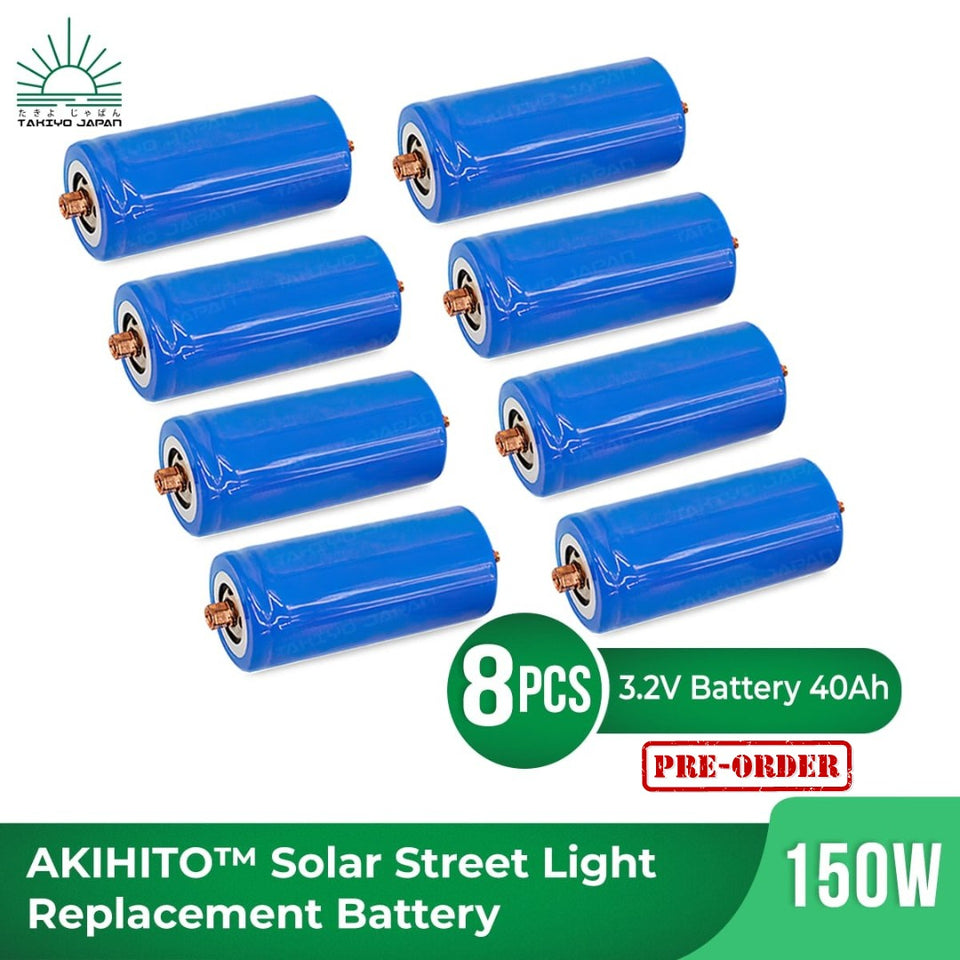 [PRE-ORDER] TAKIYO JAPAN™ AKIHITO Solar Street Light Battery Replacement (100W, 150W & 200W) - takiyo japan solarlights