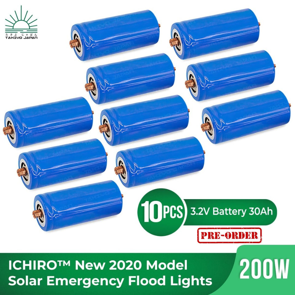 [PRE-ORDER] TAKIYO JAPAN™ ICHIRO Solar Emergency Flood Lights Battery Replacement (60W, 100W, 200W & 300W) - takiyo japan solarlights